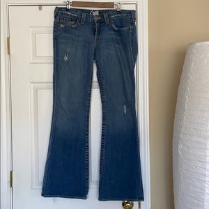 True Religion Flare Leg Denim